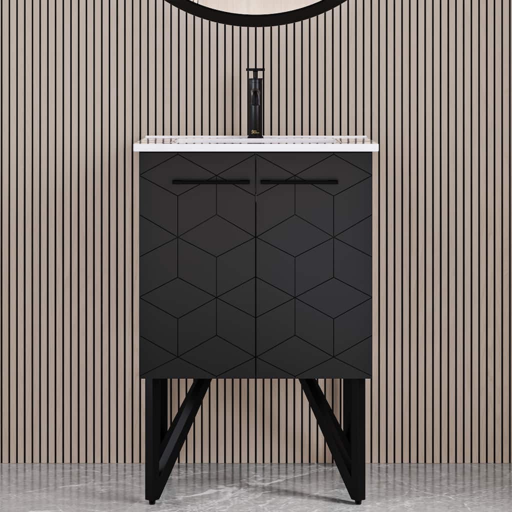 Swiss Madison SM-BV251 Annecy 24" Free Standing Single Basin Vanity