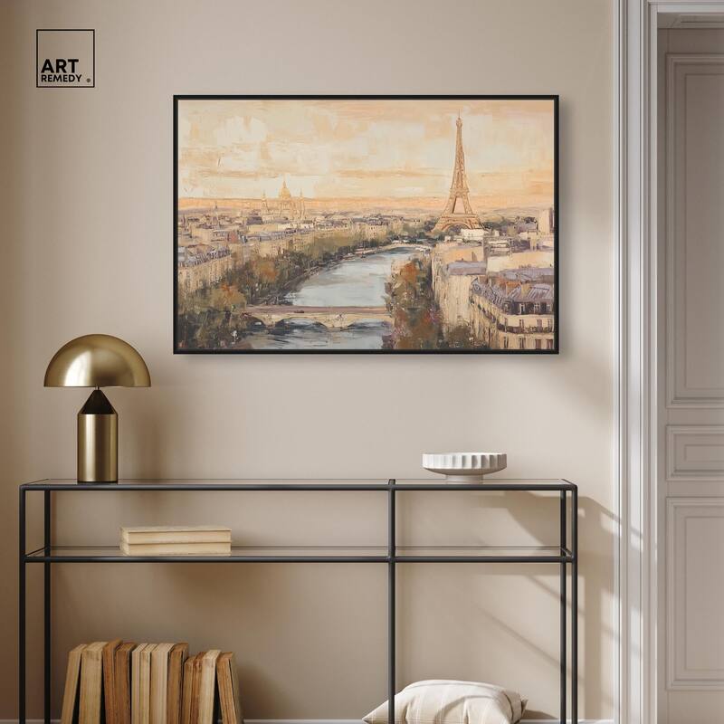 Sunrise Paris Canvas by Art Remedy