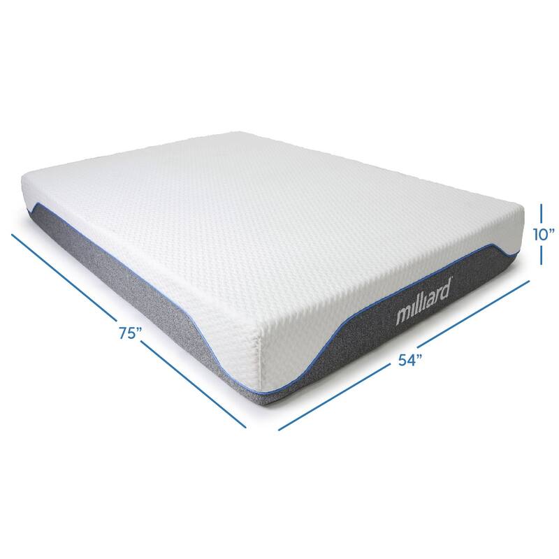 Milliard Medium-firm 10-inch Memory Foam Mattress - Full