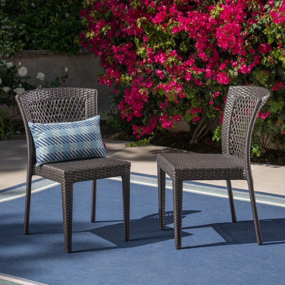 Dusk Outdoor Wicker Chair Set by Christopher Knight Home - Assembled