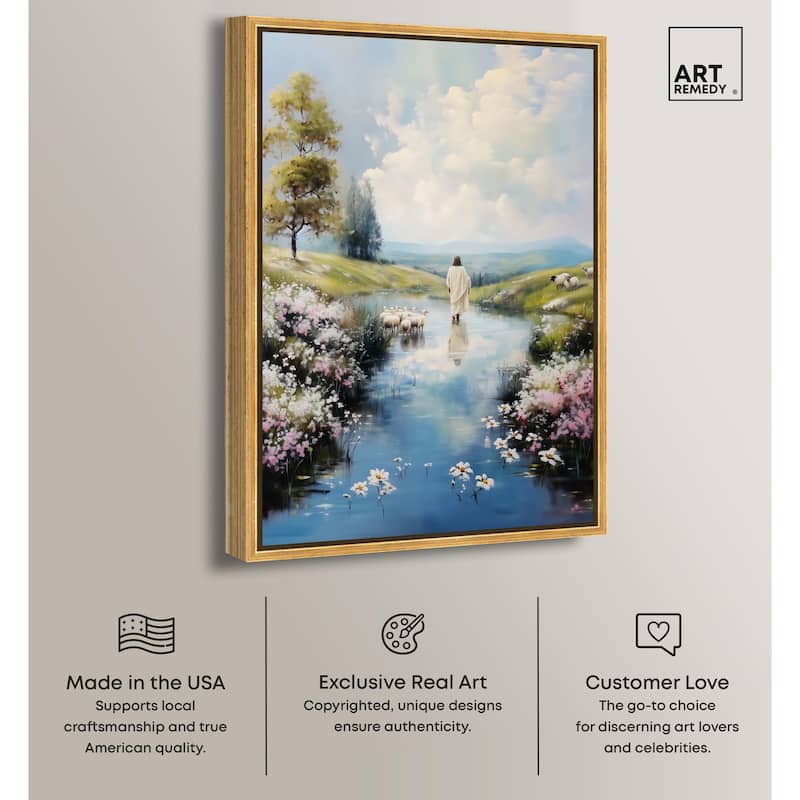 Caretaker's Calm Crossing I Canvas by Art Remedy