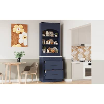 Modern 83.7inch High Kitchen Pantry