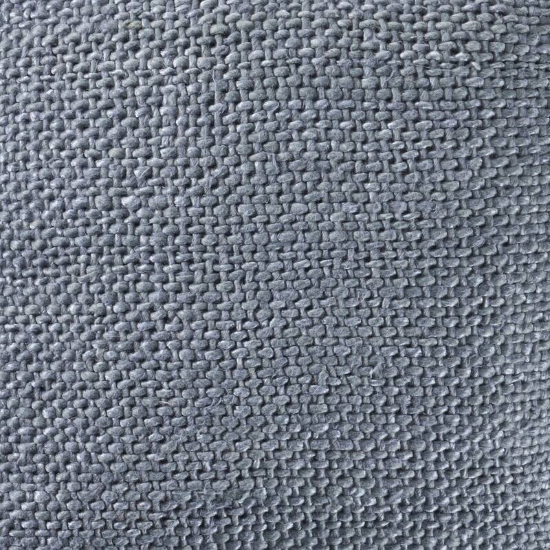 HomeRoots 20" X 20" Frost Blue 100% Cotton Zippered Pillow