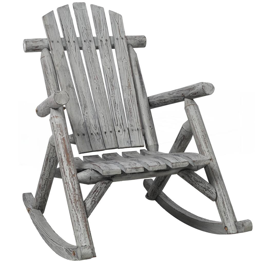Durable Wooden Porch Rocker Chair