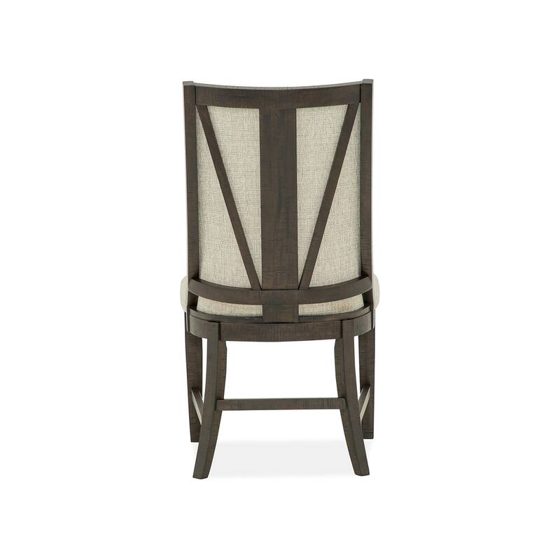 Magnussen Home Westley Falls Graphite Upholstered Host Chair Two Pack - 21.5''W x 27.13''D x 42''H