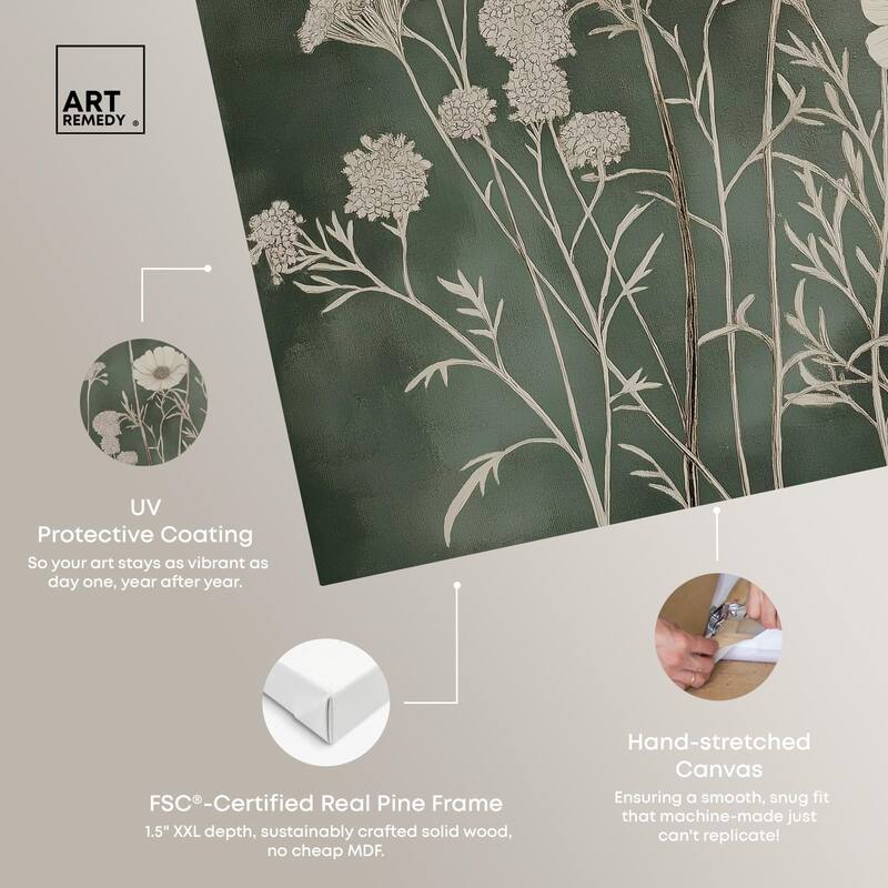 Airy Green Garden Canvas by Art Remedy, Gallery Wrapped