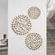 preview thumbnail 16 of 30, Metal Starburst Wall Decor with Cutout Design - Gold or Silver - Set of 3
