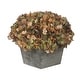 preview thumbnail 16 of 31, Faux Hydrangea in Grey Washed Wood Cube Planter Coffee
