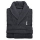preview thumbnail 3 of 26, Authentic Hotel and Spa Turkish Cotton Charcoal Monogrammed Unisex Bath Robe L/XL - I