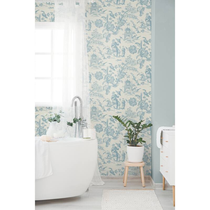 Seabrook Designs Colette Chinoiserie Nonwoven Unpasted Wallpaper