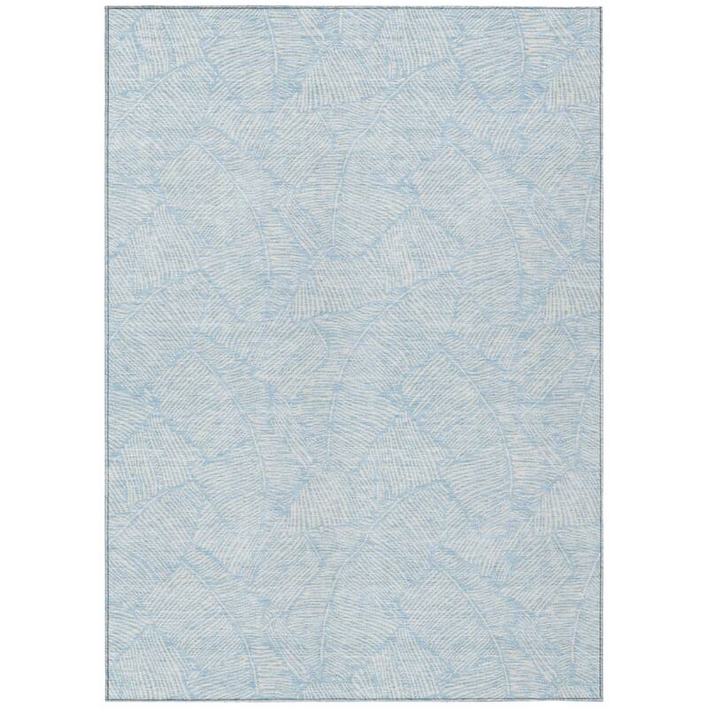 HomeRoots Floral Transitional Rectangle Outdoor Rug