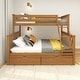 preview thumbnail 10 of 9, Max and Lily Twin XL over Queen Bunk Bed with Storage Drawers