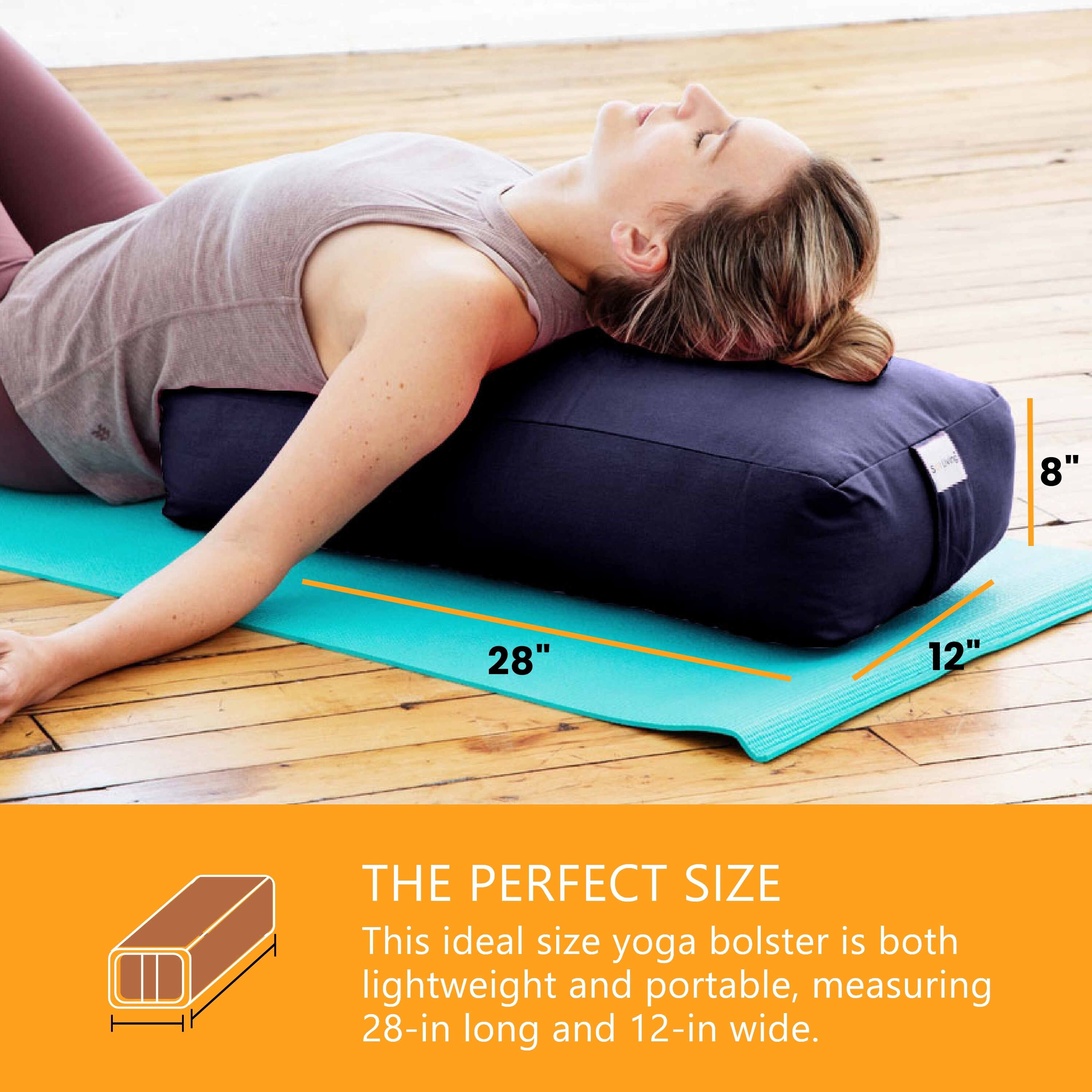 meditation relaxation aid pilates Yoga Support Bolster Pillow cotton comfo 