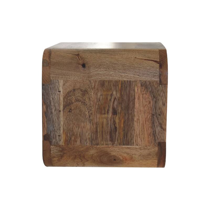 HomeRoots 14" Brown Solid Wood One Drawer Floating Nightstand