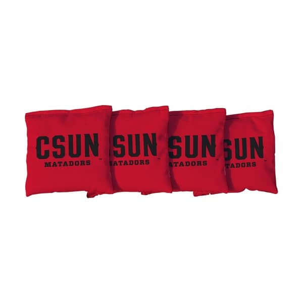 slide 2 of 3, Cal State Northridge Matadors Red Cornhole Bags All-Weather Resin Filled