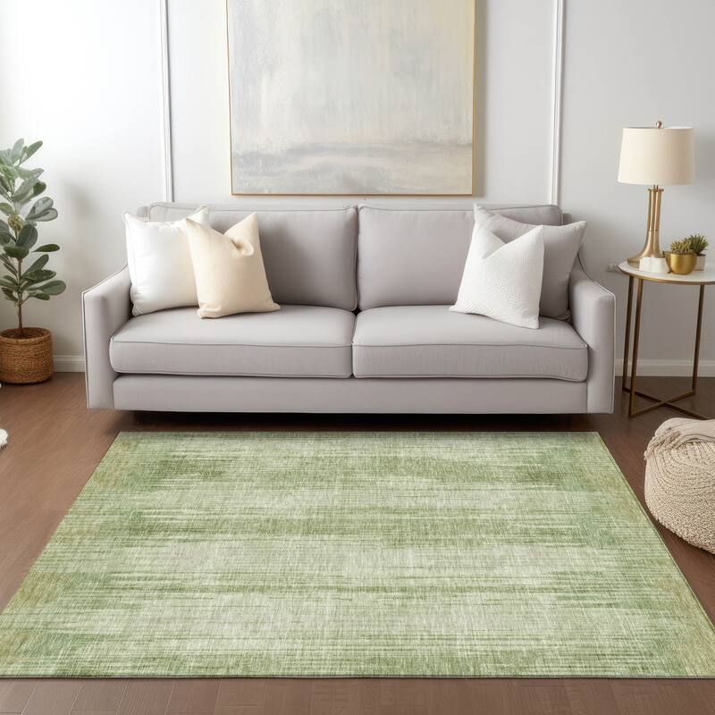 Machine Washable Indoor/ Outdoor Chantille Abstract Ombre Rug