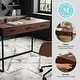 preview thumbnail 4 of 14, Martha Stewart Slim Modern Home Office Desk with 3 Drawers and Metal Frame