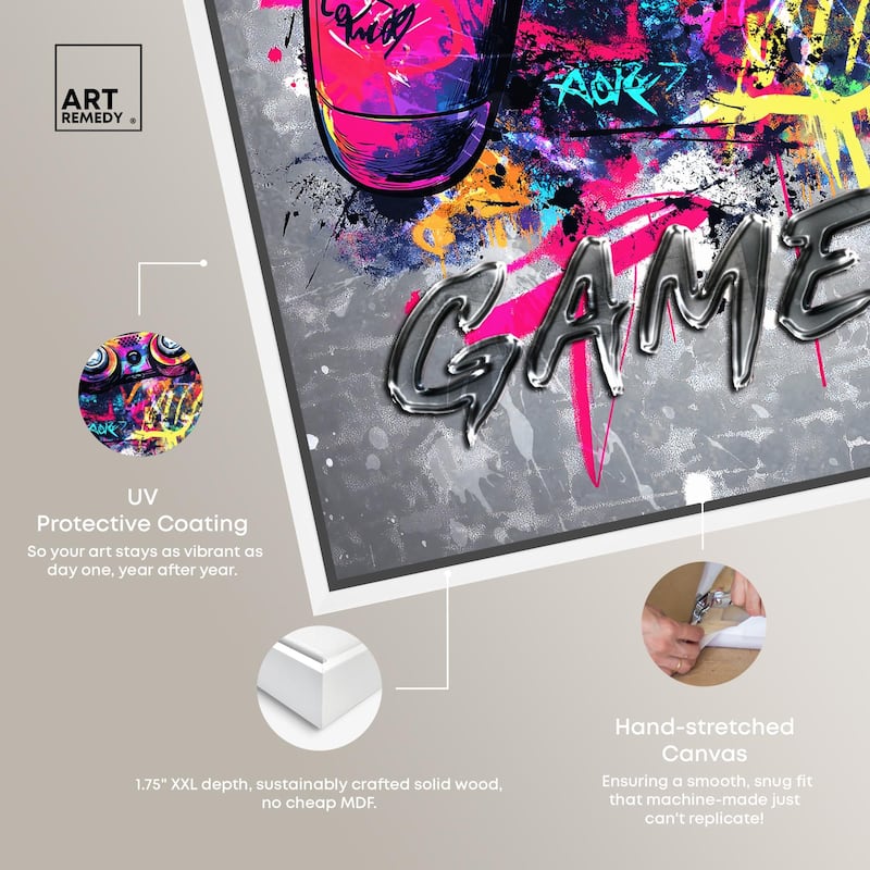 Game On Canvas by Art Remedy