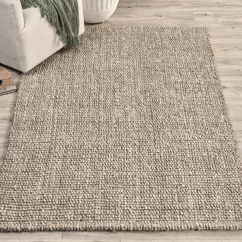 Annello Handspun Jute Area Rug by Kosas Home - 10'x14' - Oatmeal Beige