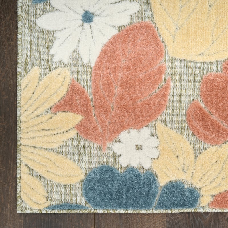 Nourison Aloha Indoor/Outdoor Floral Area Rug