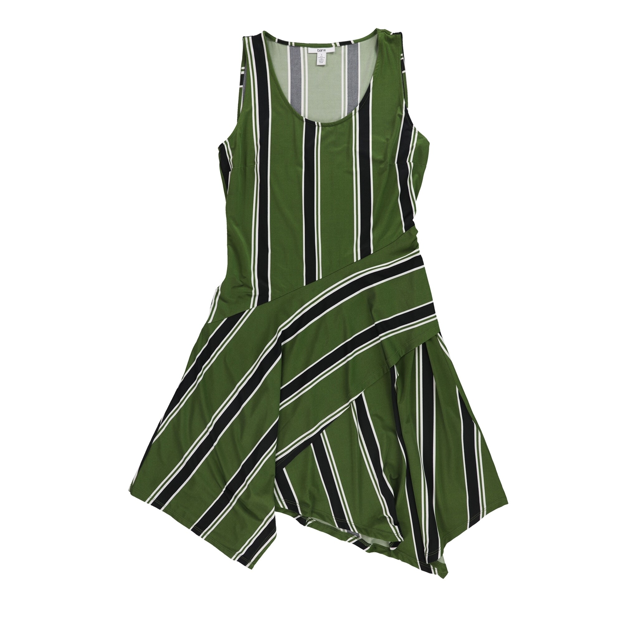 bar iii green dress Bar III Women's Olive Green Spaghetti Strap Sheer Lined Maxi Dress Size 4 New