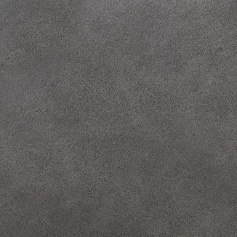 Brown&Gray Leather Full Size Bed with 2pcs Night Lights