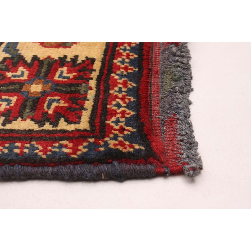 ECARPETGALLERY Hand-knotted Kargahi Red Wool Rug - 2'10 x 9'9