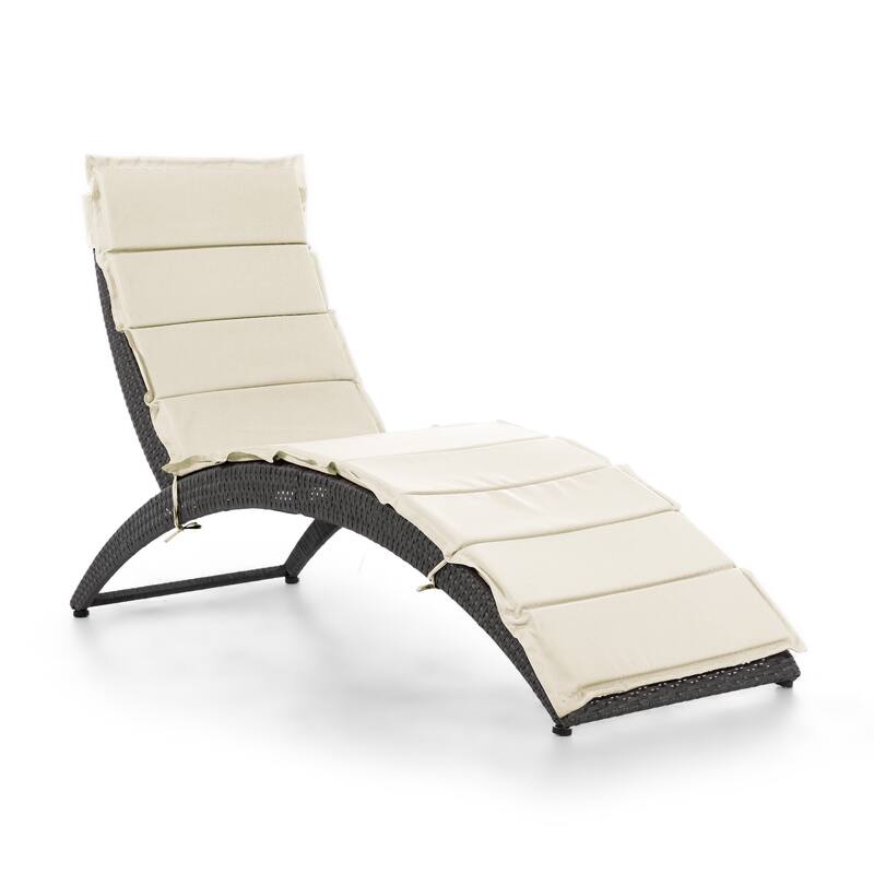 Sion Contemporary Wicker Curved Outdoor Lounger by M&L Co.
