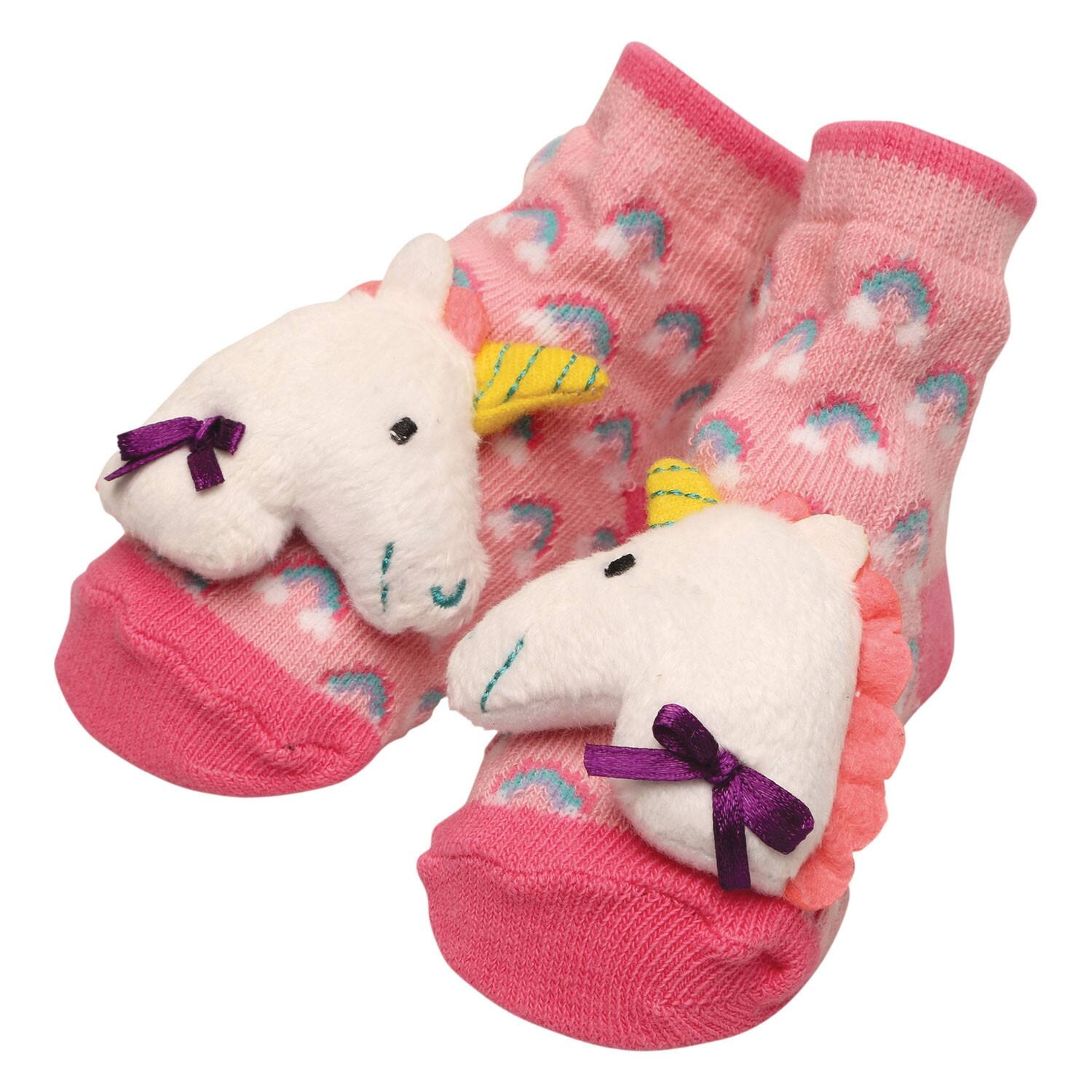 baby booties foot rattles