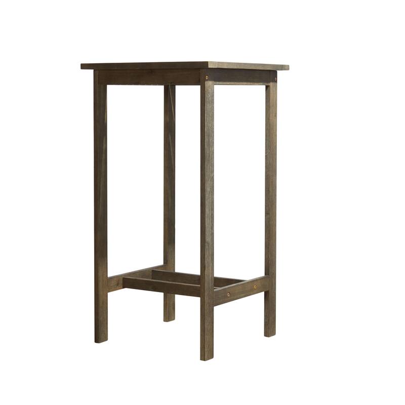 Grey-washed Farmhouse Wood Bar Table