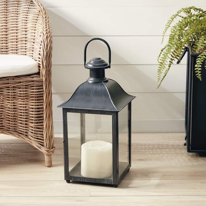 Coach House 23 inch Outdoor Lantern Washed Black - 23 in.
