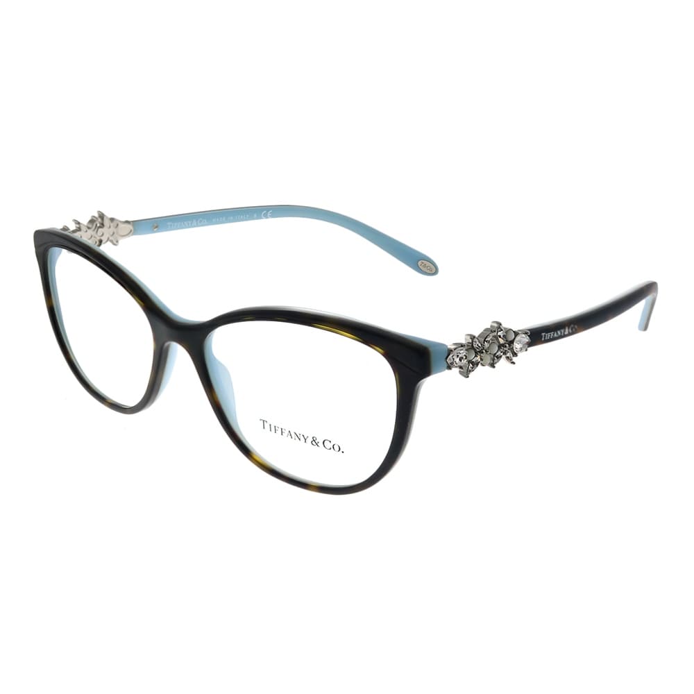 Tiffany & Co. TF 2144HB 8134 54mm Womens Havana on Tiffany Blue Frame Eyeglasses 54mm