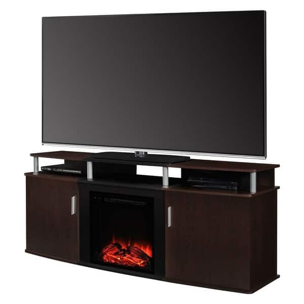 Cherry Fireplace Tv Stand