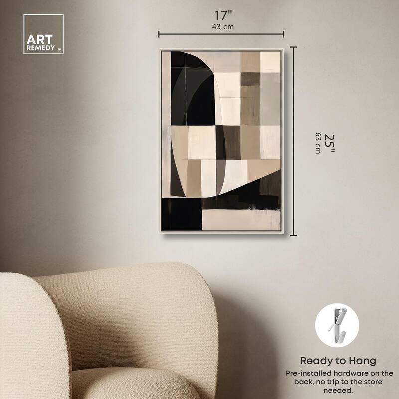 Modern Shapes II Canvas by Art Remedy