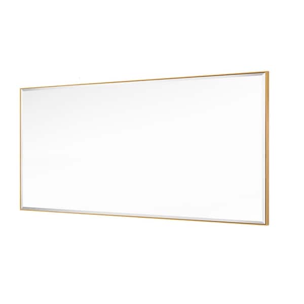 dimension image slide 4 of 14, Rectangle Metal Framed Beveled Edge Bathroom Vanity Mirror