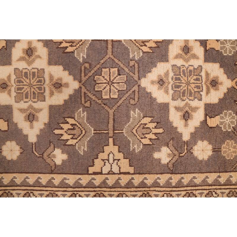 ECARPETGALLERY Hand-knotted Finest Kargahi Grey Wool Rug - 6'10 x 9'4