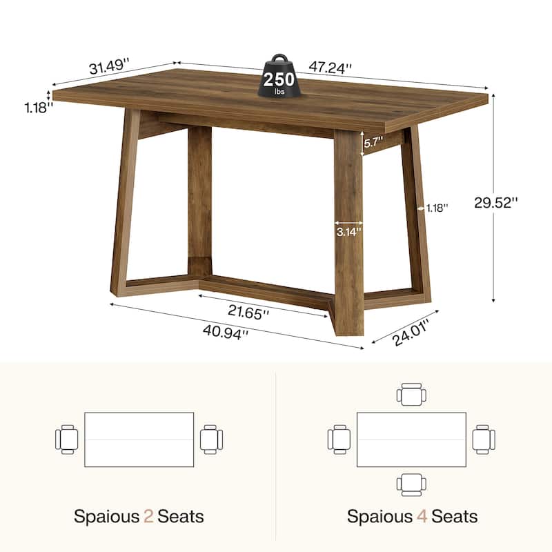 Farmhouse Wood Dining Table, Kitchen Table, Living/Dining Room Accent Table