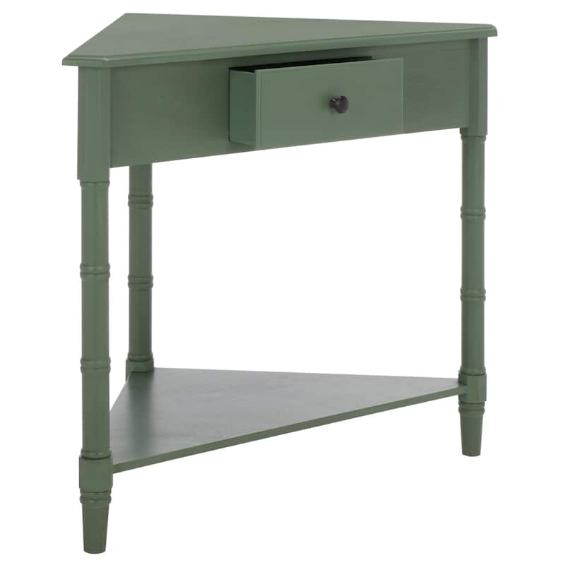 SAFAVIEH Calla Grey Corner Table - 33.9" x 17.3" x 28" - 34"W x 17"D x 28"H