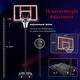 preview thumbnail 18 of 16, Portable 4.76-10ft Height Adjustable Waterproof Basketball Hoop Basketball System with LED Basketball Hoop Colorful Lights