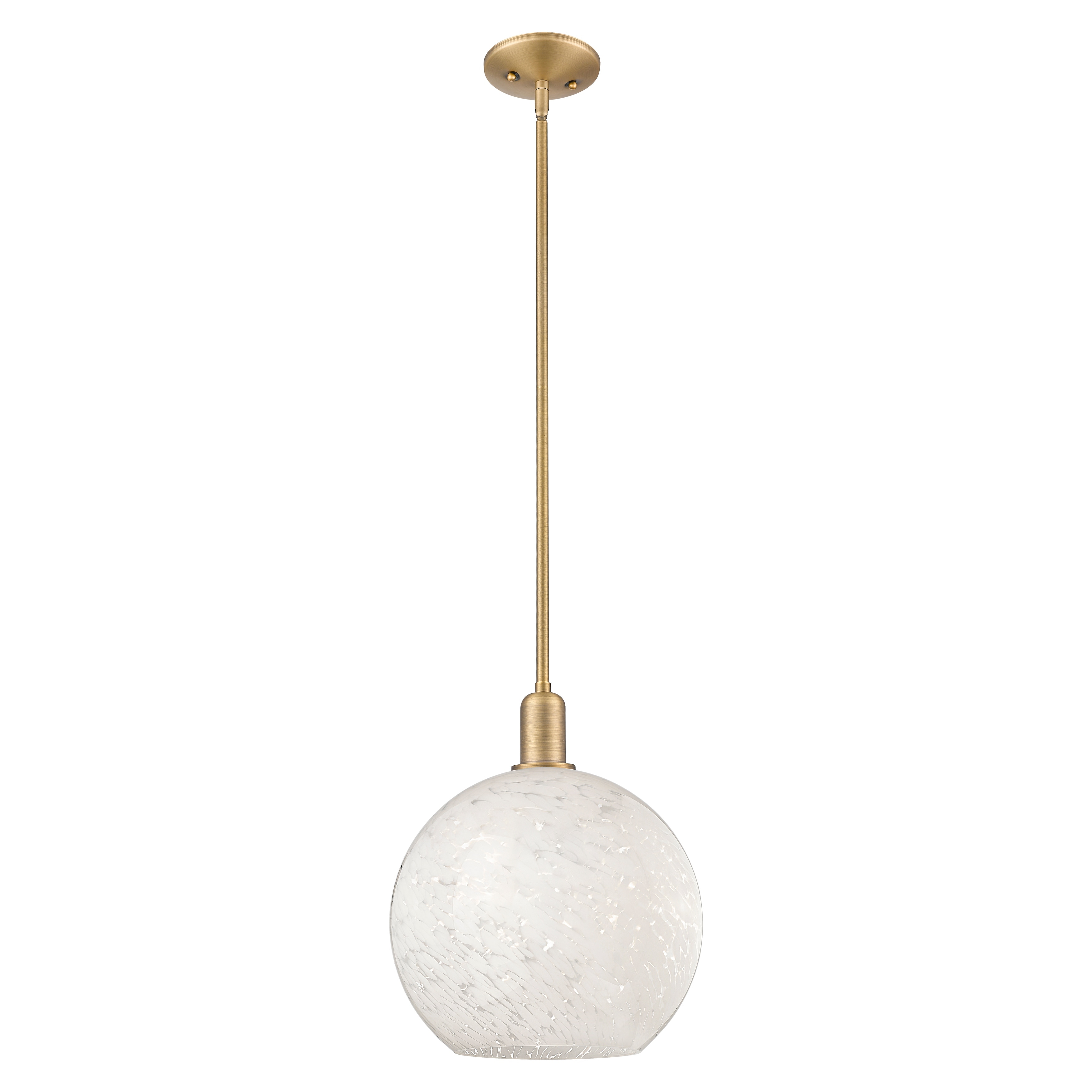 Innovations Lighting Endless Possibilities Arcadia - White Mouchette - 1 Light 12" Stem Hung Mini Pendant