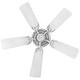 preview thumbnail 3 of 8, Hinkley Cabana Outdoor Ceiling Fan - Appliance White - 36"