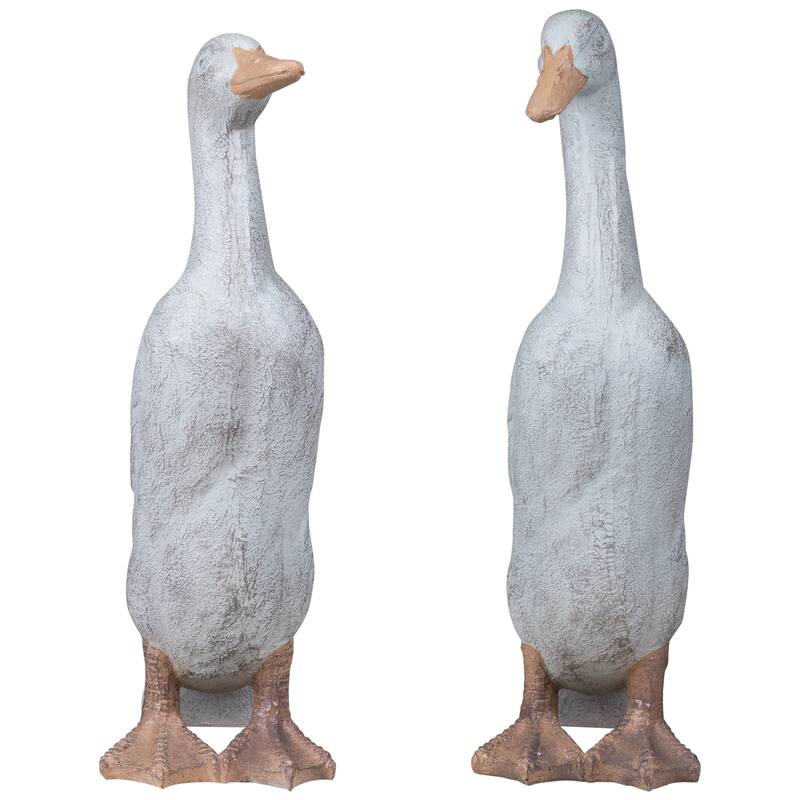 Ducks Outdoor Garden Statues - 17.25" - Set of 2