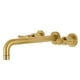 preview thumbnail 18 of 32, Concord 3-Hole Wall Mount Roman Tub Faucet Brushed Brass