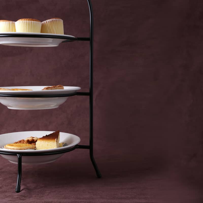 Creative Home Iron Works 3-tier Dinner Plate, Serving Rack Set (Set of 6)