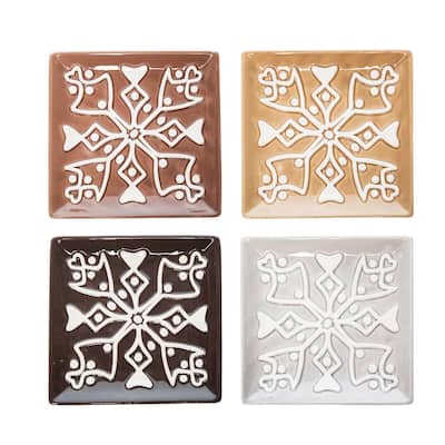 Square Serving Plate Set of 4