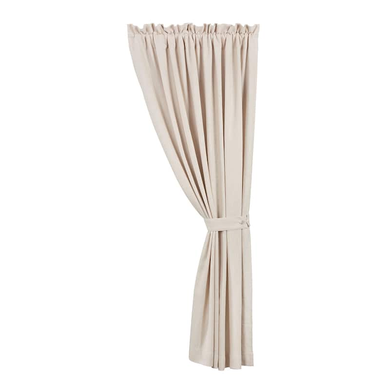 HiEnd Accents Luna Extra Long Lined Curtain Panel, 48"x120", 1PC - 48"x120"