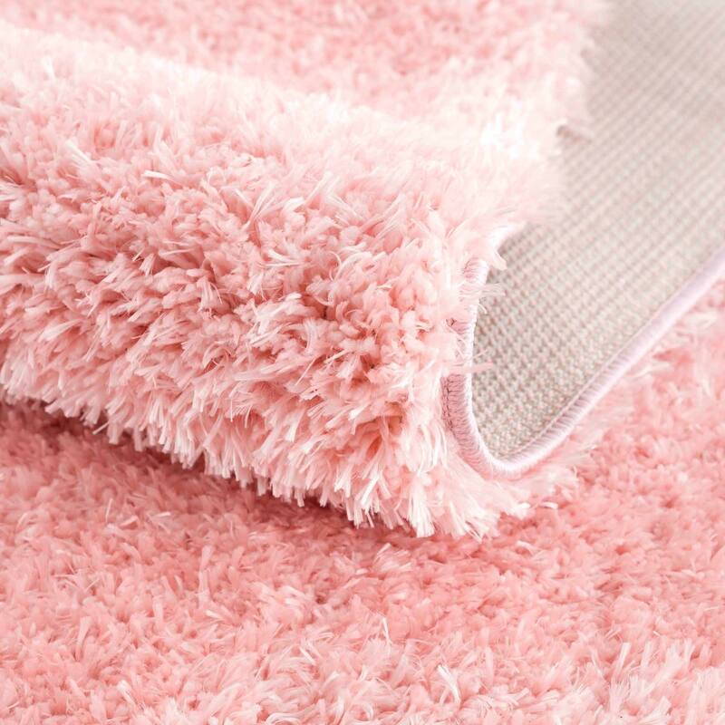 Faina Machine Washable Fluffy Carpet Solid Shag Plain Area Rug
