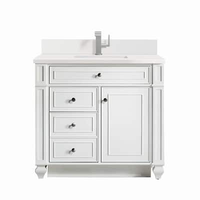 James Martin Vanities 157-V36-1WZ Bristol 36" Single Basin Walnut Wood