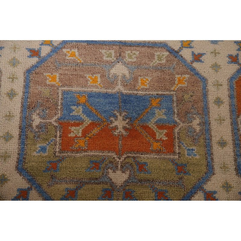 Geometric Khotan Oriental Area Rug Wool Carpet - 8'1" x 10'2"