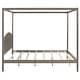 preview thumbnail 17 of 15, 83.9"L Wood Canopy Bed Platform Bed with Headboard and Support Legs,King Size